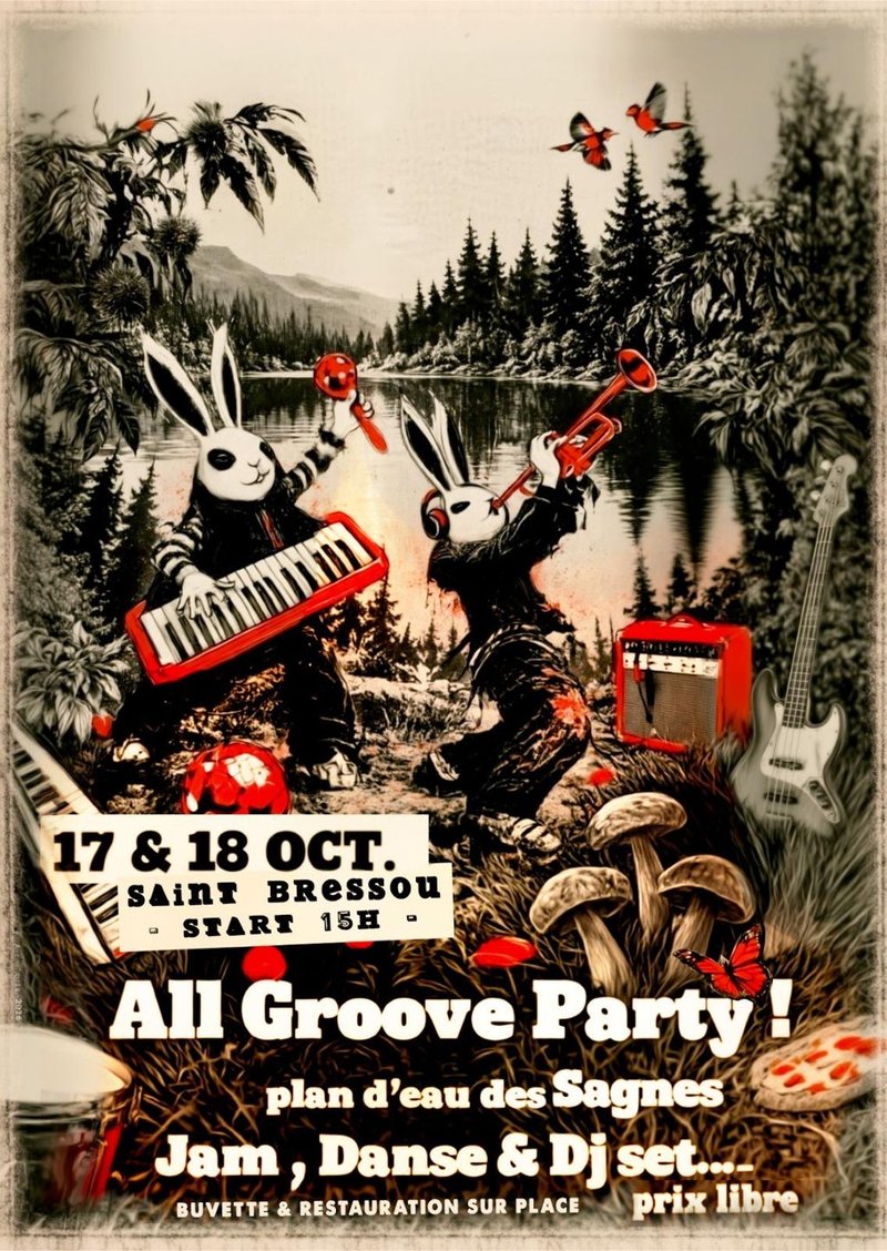 All groove Party au plan d'eau des Sagnes, Cardaillac !