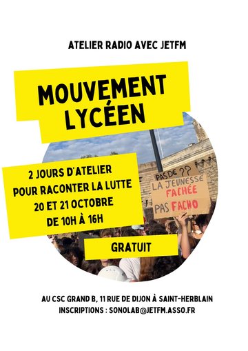 Atelier radio - Mobilisations lycéennes