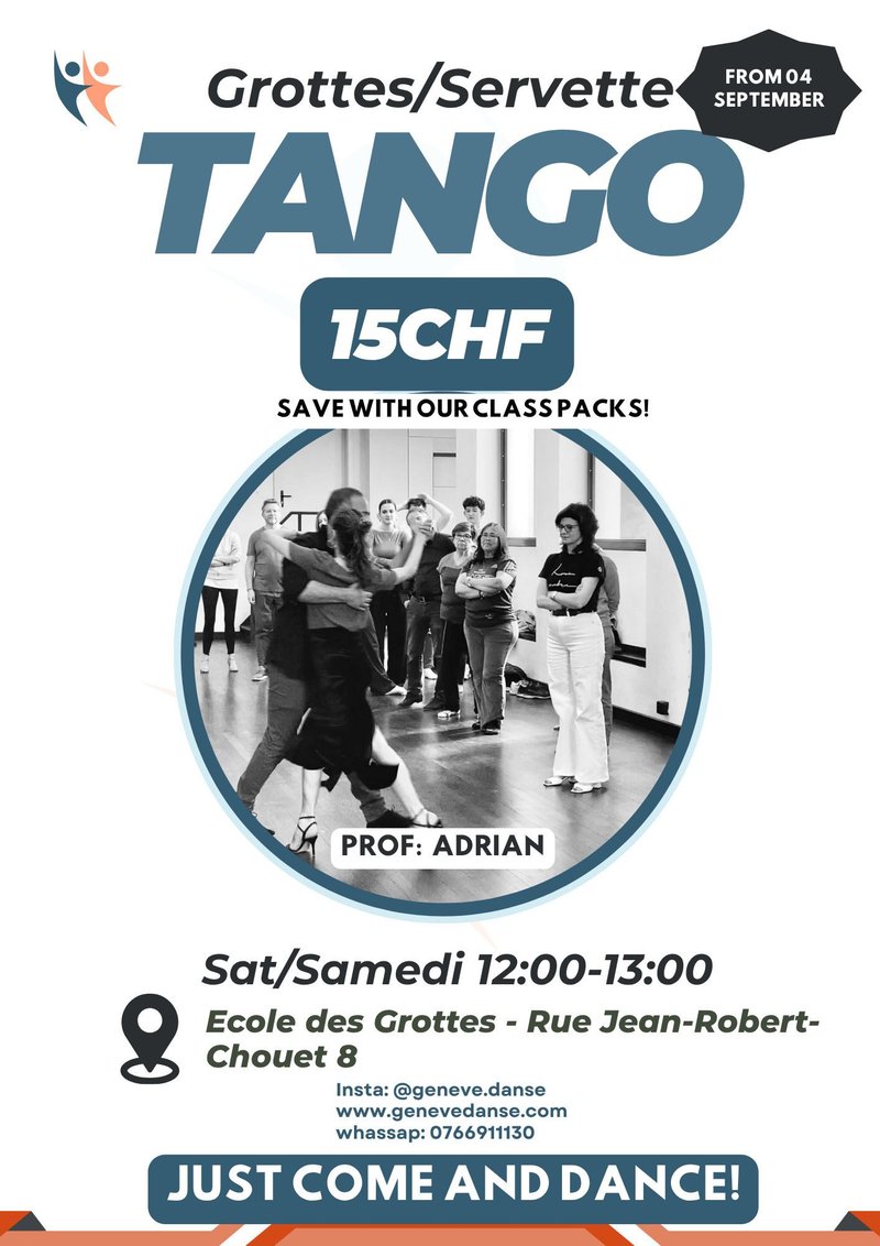 Cours Tango Argentin niv. debutant