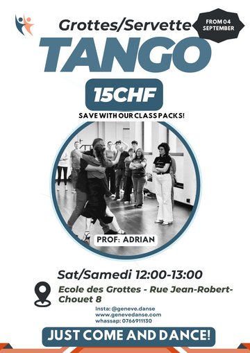 Cours Tango Argentin niv. debutant