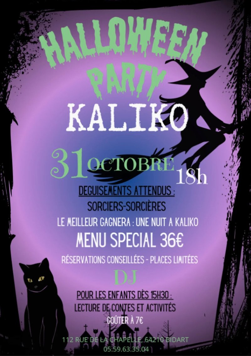 Soirée Halloween - Kaliko