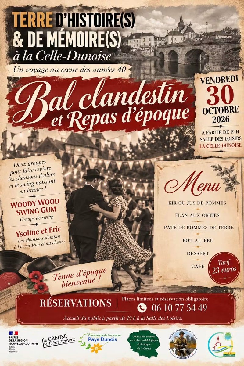 Bal clandestin et repas d'époque
