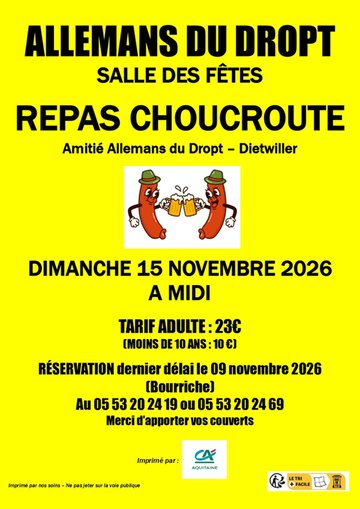 Repas choucroute