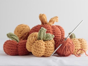 Atelier crochet citrouille
