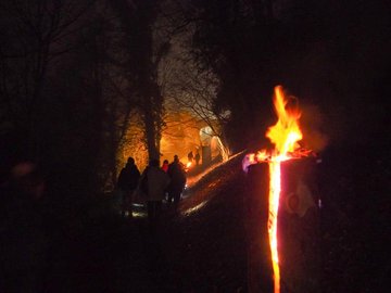 Marche aux flambeaux à Koestlach
