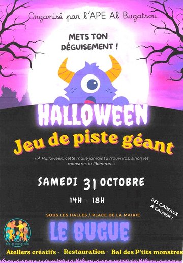 Venez fêter Halloween avec l'APE "Al Bugatsou"
