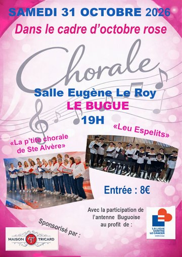 Octobre roase - Soirée chorale