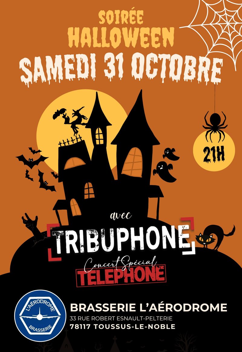 Concert · TÉLÉPHONE tribute by TribuPhone | Brasserie l'Aérodrome · Toussus-le-Noble (78)