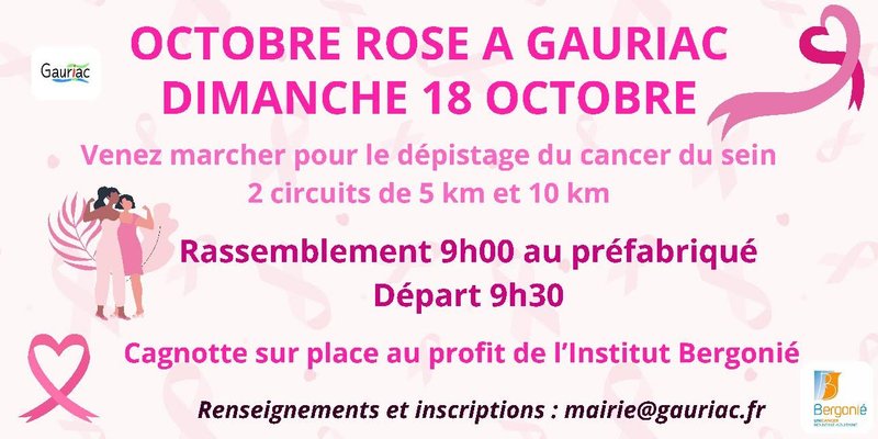 Octobre rose à Gauriac