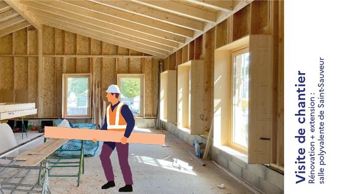 Visite de chantier | Salle polyvalente de Saint-Sauveur