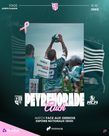 Rugby Nationale 2 - Peyrehorade Sports Rugby VS Rugby Club Auch