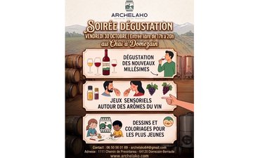 Soirée dégustation au Chai