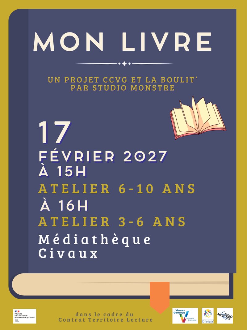 Mon livre : un parcours entre ateliers et spectacle pour les 3-10 ans
