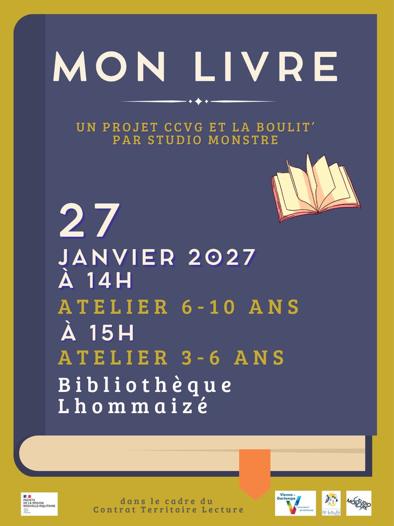 Mon livre : un parcours entre ateliers et spectacle pour les 3-10 ans