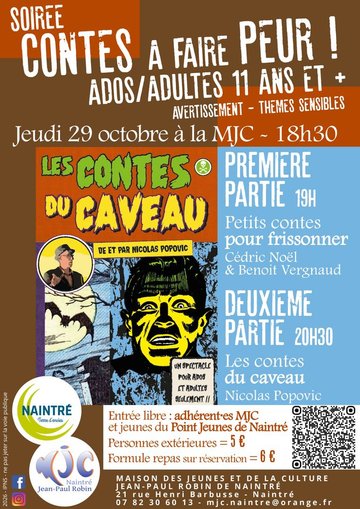 Soirée "Contes à faire peur" à la MJC !