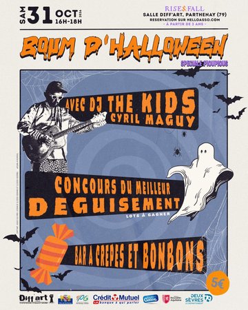 Boum d'Halloween pour les pioupous avec Dj the Kid