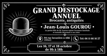 Destockage le 16,17 et 18 Octobre ancienne brocante du lude