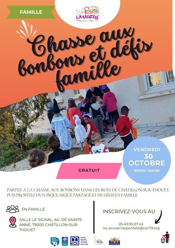 Chasse aux bonbons et défis famille