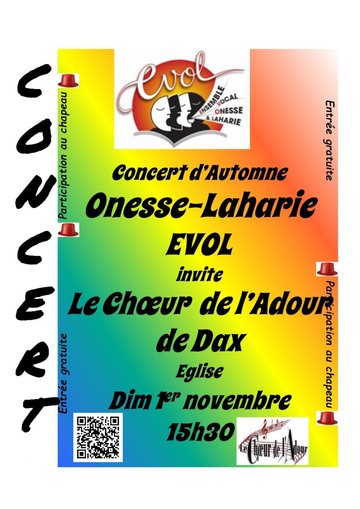 Concert d'Automne - Evol et Le choeur de l'Adour de Dax