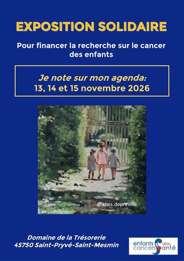 Exposition d'art solidaire au profit de la recherche sur les cancers des enfants