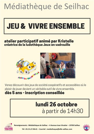 Médiathèque : Jeu et vivre ensemble