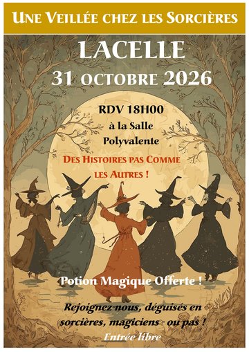 Lacelle fête Halloween : Une veillée chez les sorcières