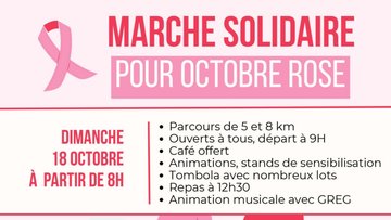 Marche solidaire pour Octobre Rose