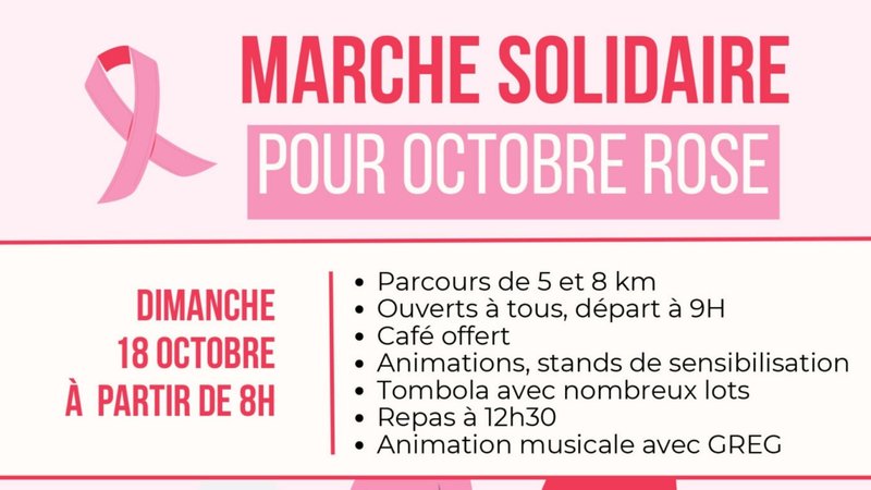 Marche solidaire pour Octobre Rose