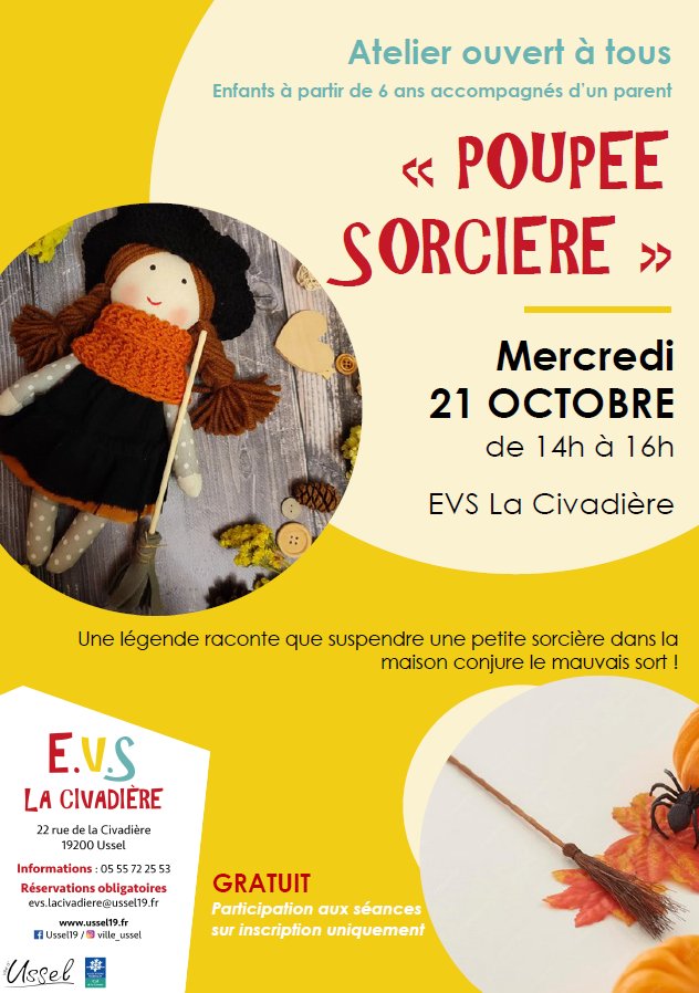 Atelier "poupée sorcière"