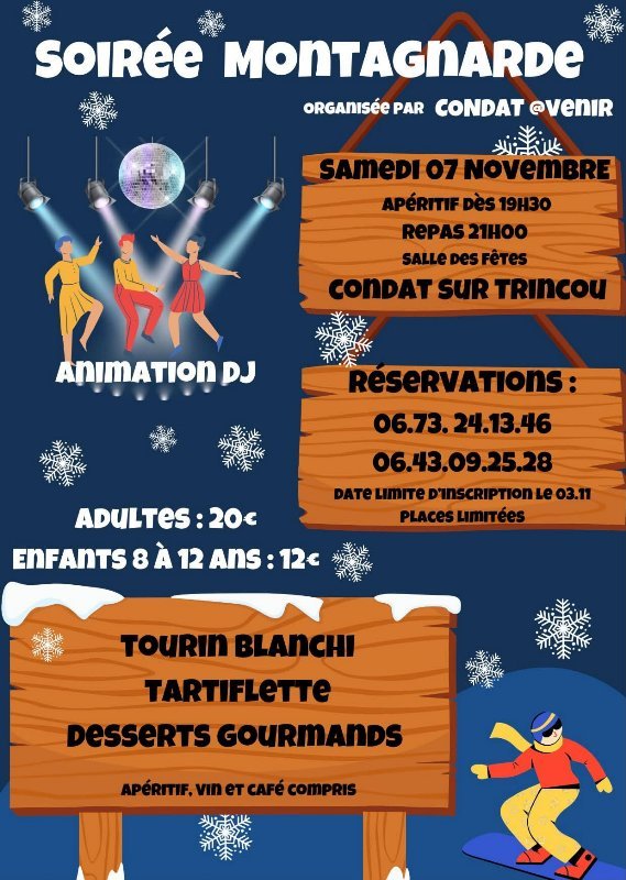 Soirée montagnarde