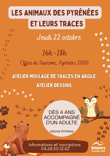 ATELIER CREATIF : ANIMAUX DES PYRENEES