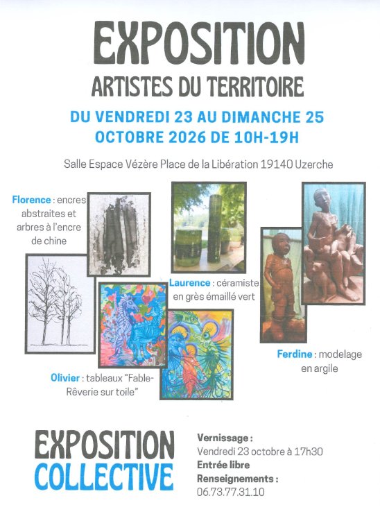 Exposition collective Artistes du territoire