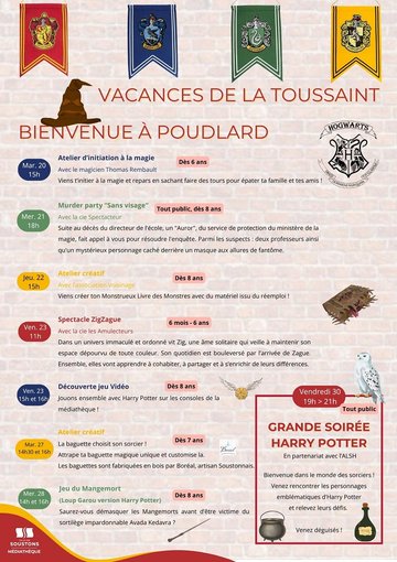 Bienvenue à Poudlard: Atelier créatif