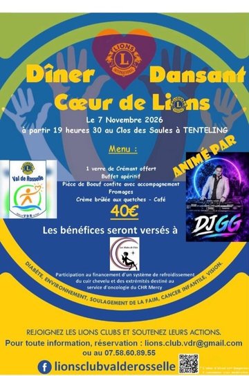 Dîner Dansant 'Coeur de Lions'