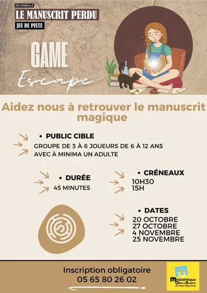 Escape game en famille : à la recherche du Manuscrit perdu !