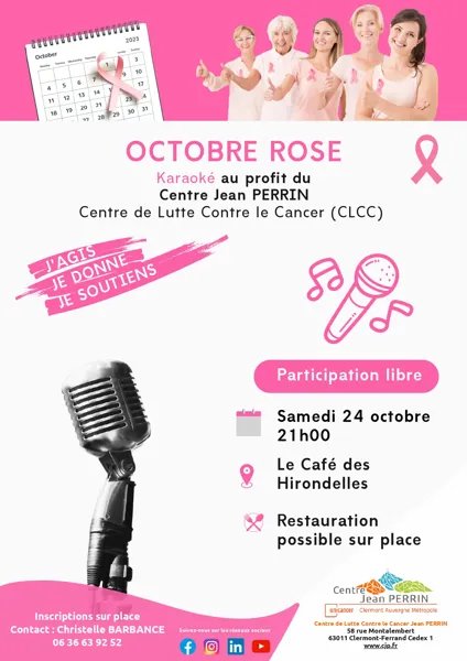 Soirée Karaoké  pour Octobre Rose