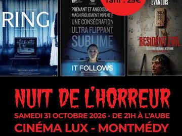 Nuit de l'horreur 2026 au cinéma LUX