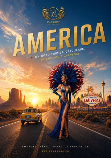 Cabaret Le Petit Paradis : America - Programme Juin