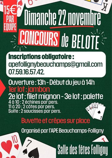 Concours de belote