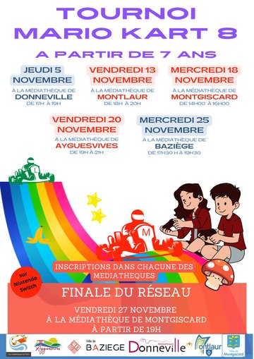 Tournoi Mario Kart du Réseau des Médiathèques de l’Hers