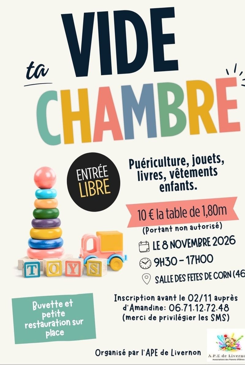 Vide ta chambre à Corn