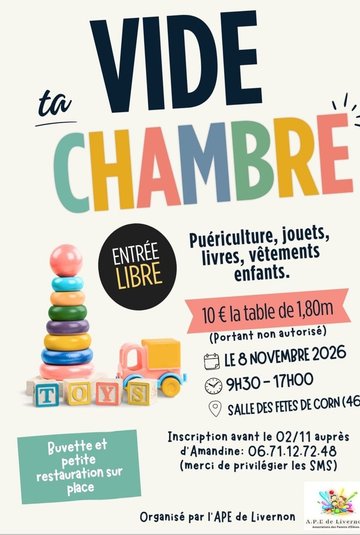 Vide ta chambre à Corn