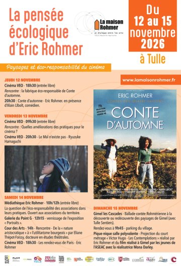 Semaine Eric Rohmer : vernissage de l'exposition "Portraits"