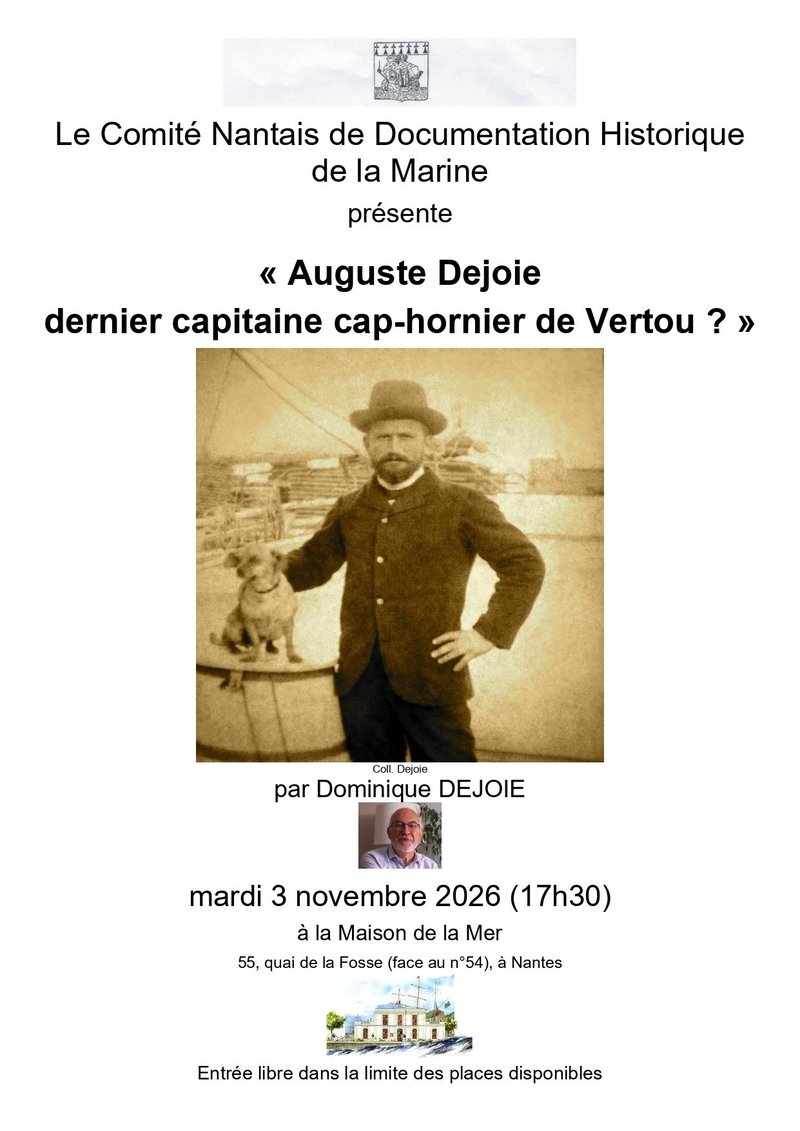 Auguste Dejoie, dernier Capitaine Cap-Hornier de Vertou