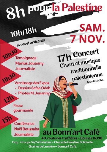 8 heures pour la Palestine