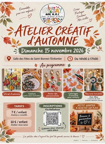 Atelier créatif sur le thème de l'automne