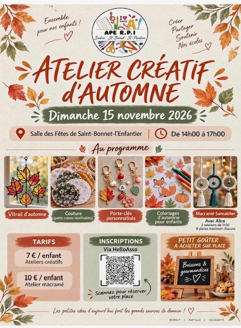 Atelier créatif sur le thème de l'automne