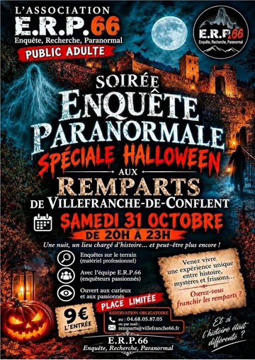 SOIRÉE ENQUÊTE PARANORMALE SPÉCIALE HALLOWEEN