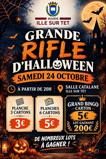GRANDE RIFLE D'HALLOWEEN DU SAMEDI 24/10/2026