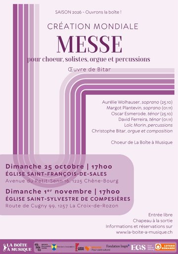 Messe - Création Mondiale